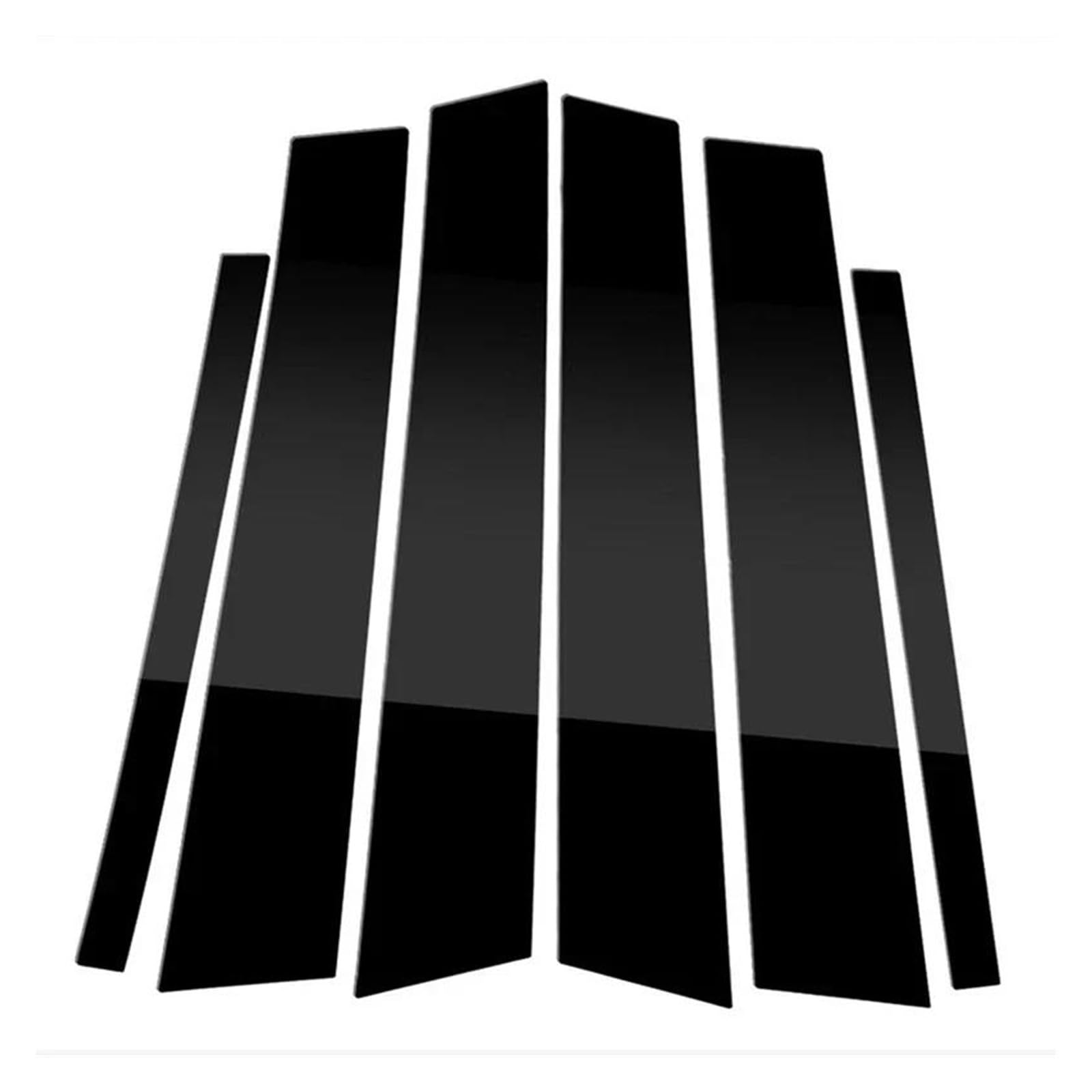 for 1-Series F20 2012-2019 Car Glossy Black Window Door Column BC Pillar Post Cover Trim Stickers 6Pcs ATGCBCAUF