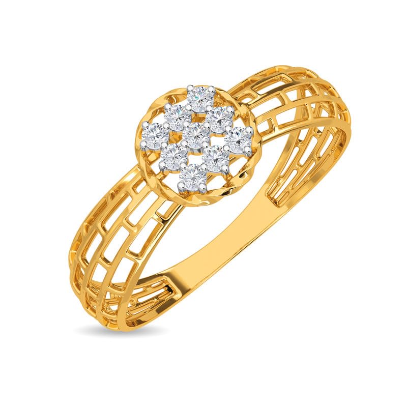 Kisna 18K Yellow SI Diamond Gold Ring for Women | Perri S16 (B0CKDYPCFR) Amazon Price History, Amazon Price Tracker