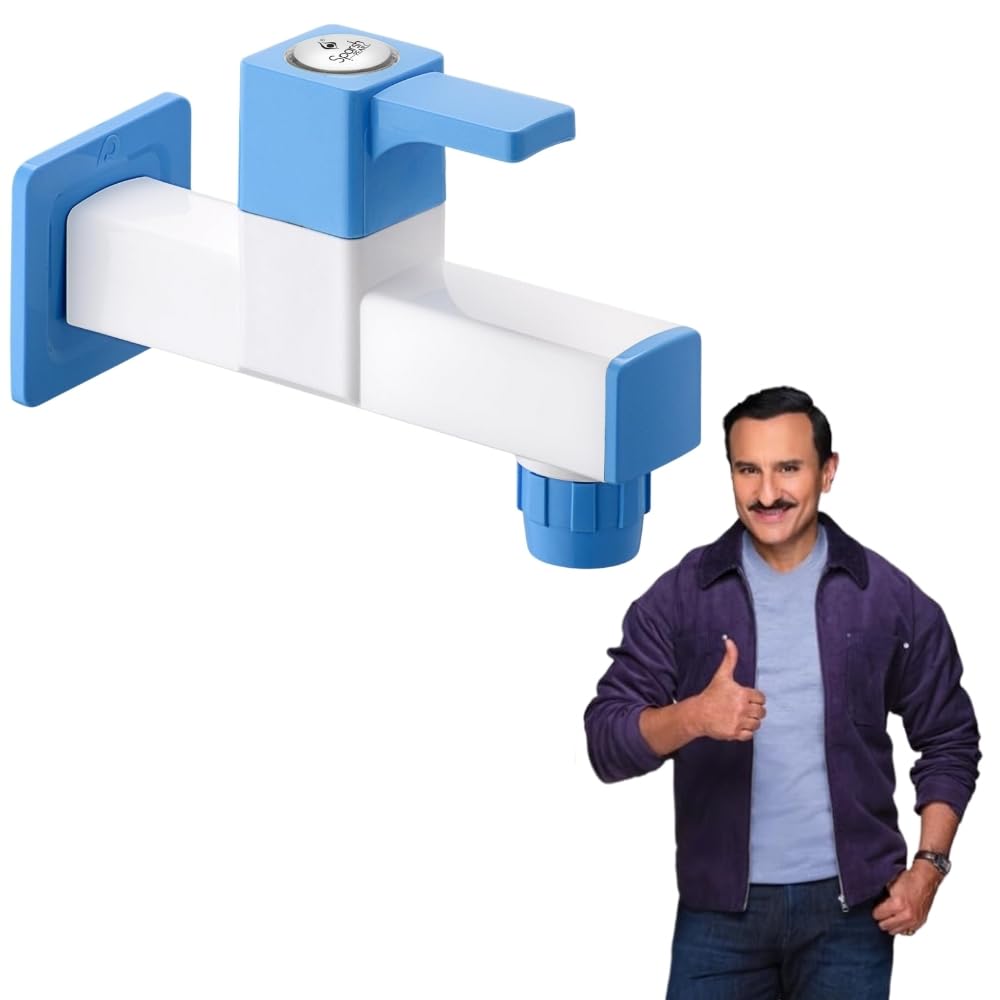 SPARSH PEARL LPR-1282 PTMT Long Body Bib Tap Faucet with Flange (for Bathroom, Kitchen and Offices etc.) Premium Material Bib Tap Faucet (Wall Mount Installation Type)-image-8