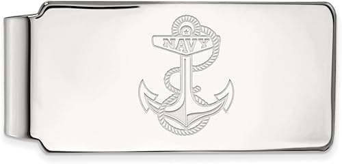 Clip de dinero azul marino (plata esterlina), Metal