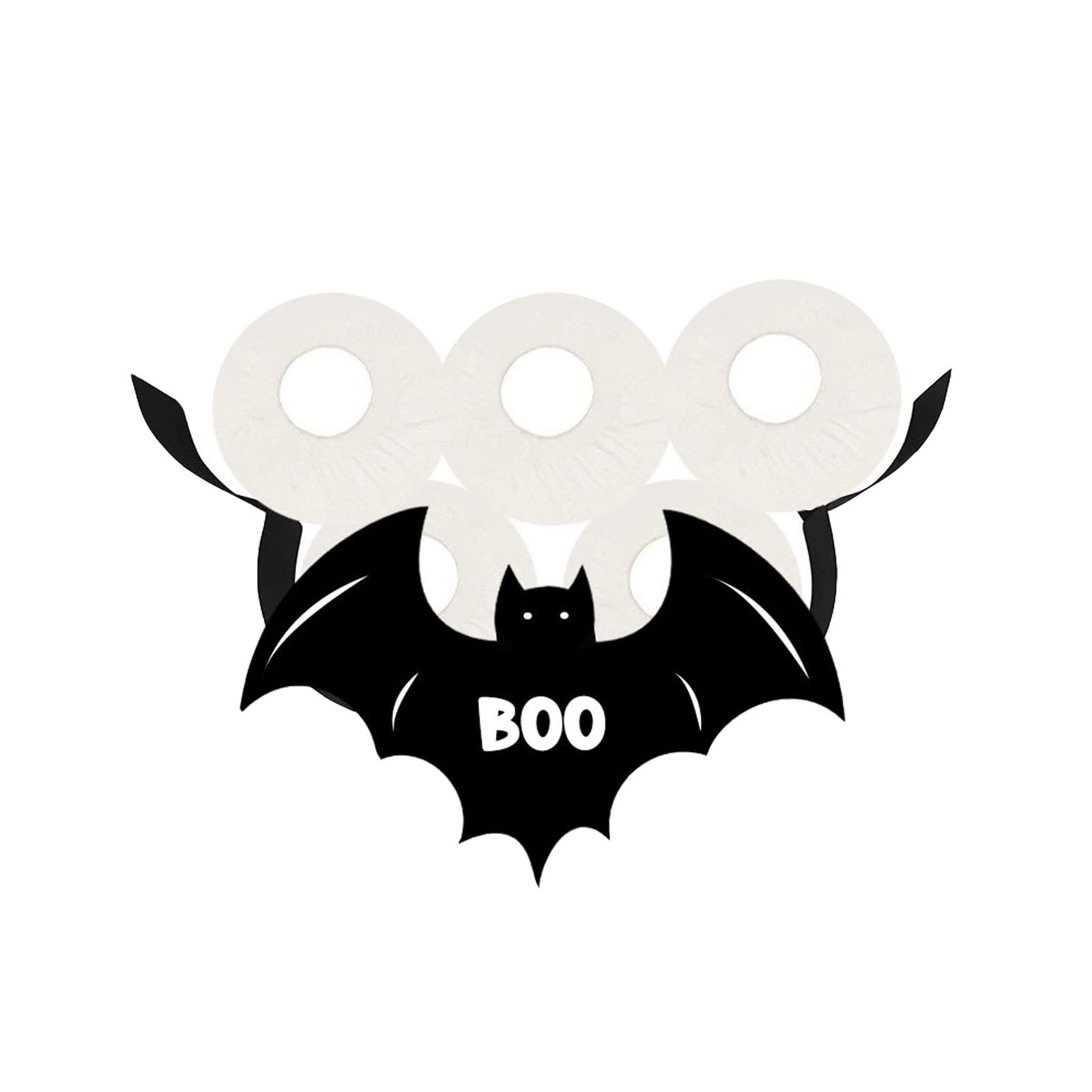 Chunful Fledermaus-Toilettenpapierhalter Mit Ablage – Gothic-Design, Schwarz, Aus Holz | Wandmontage Fürs Badezimmer