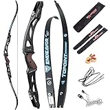 66/68/70 Inch Archery Competition Athletic Bow Takedown Shooting Recurve Bow 25' ILF Metal Bow Riser...