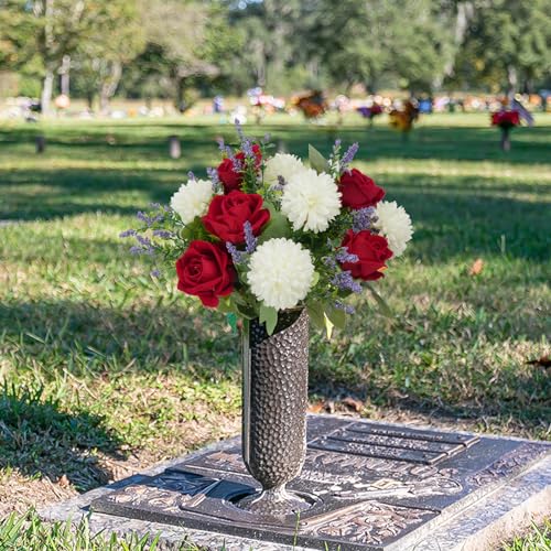 Ramo de rosas rojas artificiales para decorar el hogar y mesas de boda 4
