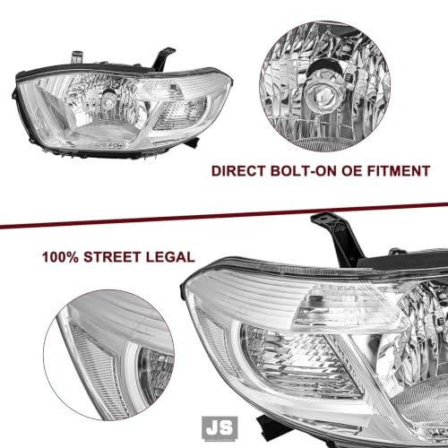 Image of JSBOYAT Headlight Assembly Fits for 2008 2009 2010 Toyota Highlander