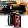 AKKON - Fits 2007 2008 Dodge Ram 1500 2500/2009 3500 Full LED Tube Bar Black Smoked Tail Lights Brake Lamp Pair Left+Right