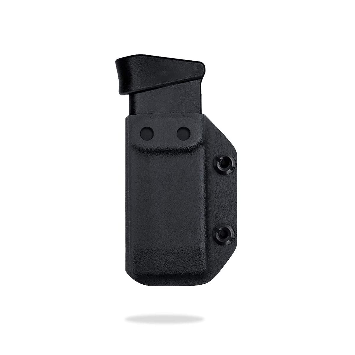 POLE.CRAFT IWB/OWB Magazine Holster Kydex - Mag Carrier Fits: 9mm .40 Double Stack / 9mm .40 Single Stack - P365 1911 Glock 19 19X 17 26 27 28 43 22 23 25 26 27 31 32 33 34 35 37 38 Glock43X .. Mag