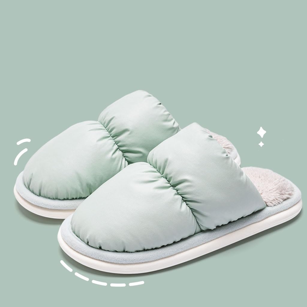 Pantoufles en coton pour femmes pieds sensibles frileux doublure laine 36-37
