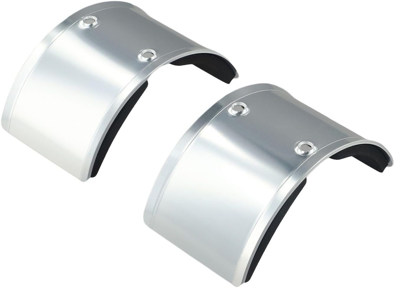 2 PCS Aluminum Alloy Drywall Stilt Replacement Curved Plates Plastering & Painting – 15 cm × 8.4 cm (5.9 in × 3.3 in), Silver, Compatible with Standard Drywall Stilts