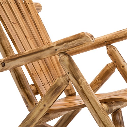 Djl Antique Wood Outdoor Rocking Log Chair Wooden Porch Rustic Log Rocker #TOP4