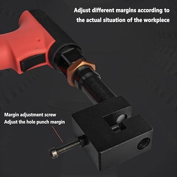 Pneumatic Hole Opener 3.2-12mm, Heavy Duty Air Puncher for Doors & Windows, Air Metal Hole Punch Tool for Stainless Steel Sheet Aluminum Steel Plate,3.2MM