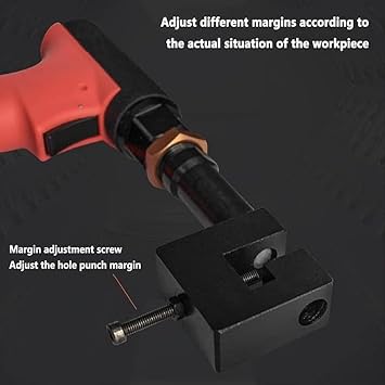 Pneumatic Hole Opener 3.2-12mm, Heavy Duty Air Puncher for Doors & Windows, Air Metal Hole Punch Tool for Stainless Steel Sheet Aluminum Steel Plate,3.2MM