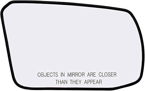 Conjunto de cristal de espejo lateral con placa trasera de plástico (sin calefacción) compatible con Nissan Altima 2007-2012 (lado del pasajero sin