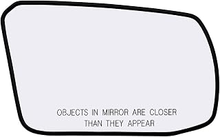 Passenger Right Side Mirror Glass Assembly With Plastic Back Plate (Non-Heated) Compatible with 2007-2012 Nissan Altima