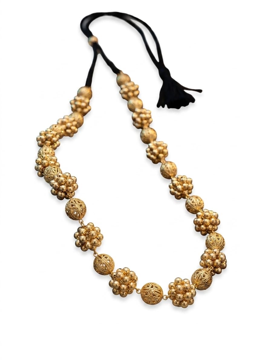 jewels by araina JBA Oxidised Necklace - Golden-picture-21