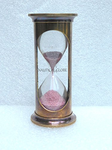 Meridian Nauticals Brass Sand Timer Nautical Vintage Antique Item Replica Hour Glass Maritime Item #TOP1