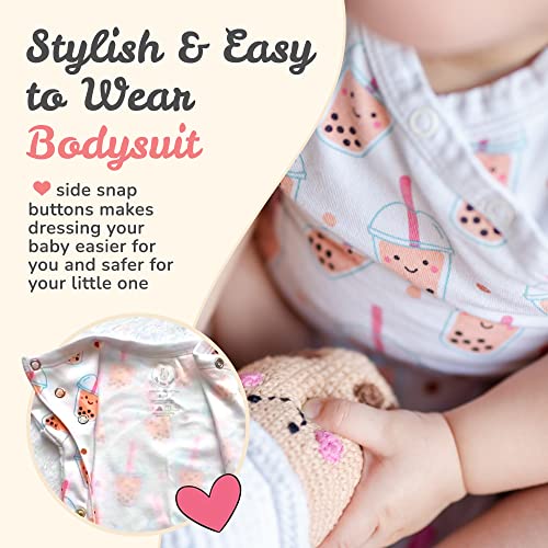 The Wee Bean Organic Cotton Onesie Baby Bodysuit, Soft Baby Onesies Made From Organic Cotton, Skin-Friendly Baby Clothes For Babies And Toddlers #TOP4