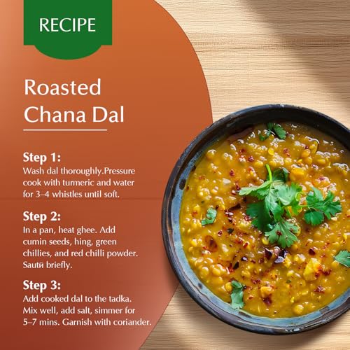 Image of Amazon Brand - Vedaka Roasted Chana Dal 500g