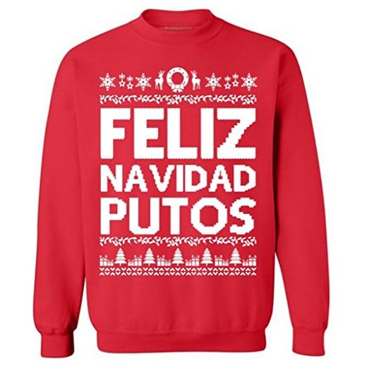 Awkwardstyles 2017 Ugly Christmas Sweaters XL Feliz Navidad Putos
