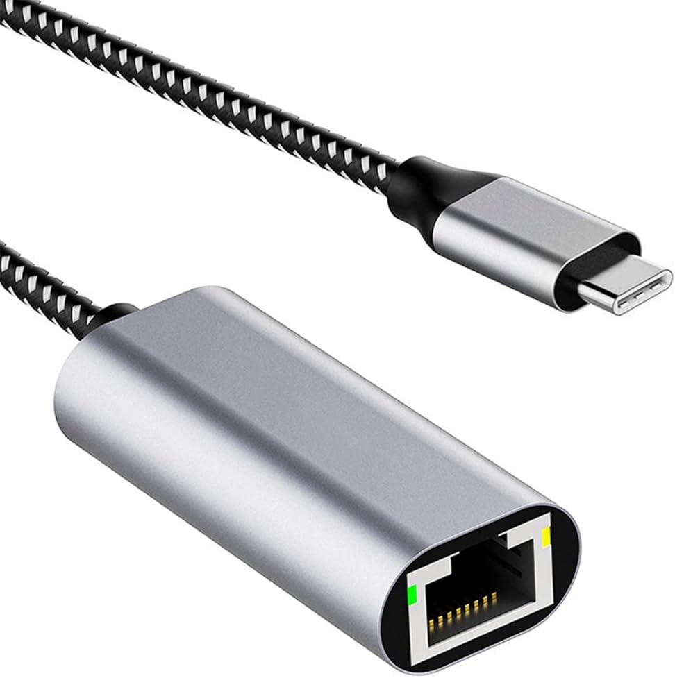 USB C to Ethernet Adapter Gigabit Networking Adapter RJ45 to Type C LAN Internet Adapter Converter for Laptop PC