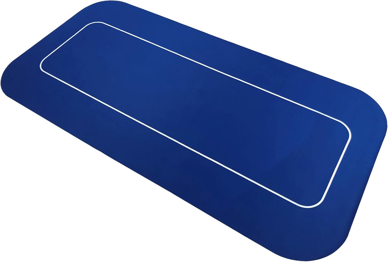 Yuanhe 70" x 35" Portable Rectangle Sure Stick Rubber Foam Poker Table Top Layout Poker Mat (Blue)
