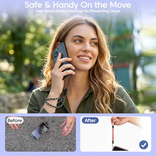 Image of Sounce Adjustable Nylon Lanyard Universal Neck and Wrist Strap, Compatible with all Mobile Phones, Secure Anti Drop, Durable, Lightweight