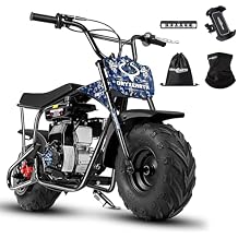 Oryxearth Mini Dirt Pit Bike BRM100, 105CC 4-Stroke Gas Powered 3.5HP for Off Road & Trail Bike, Up to 28 Mph, Automatic Transmission and Pull to Start, Weight Support Up to 185LBS for Teens/Adults