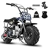 Oryxearth 105cc 4-Stroke Dirt Off Road Trail, 28mph, Gas Powered Mini Bike with Automatic Transmission and Pull Start for Adult and Teens, Weight Support 185 LBS
