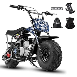 Oryxearth 105cc 4-Stroke Dirt Off Road Trail, 28mph, Gas Powered Mini Bike with Automatic Transmission and Pull Start for Adult and Teens, Weight Support 185 LBS