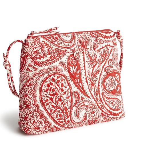 Sac hipster Vera Bradley coton rouge : fini le désordre avec ce sac bandoulière