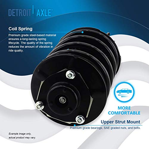 Image of Detroit Axle - 2.5L 16pc End Kit for 2002-2006 Nissan Altima, Front 2 Lower Control Arms Ball Joints 4 Tie Rods 2 Boots 2 Struts Spring 2 Rear Shocks 4 Front Rear Sway Bars 2003 2004 2005 Replacement