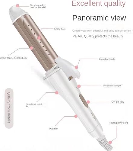 Miniatura 2 de Plancha plana 2 en 1 alisadora y rizadora para todos los peinados calentamiento rápido de 15 segundos memoria de temperatura regalo para niñas y