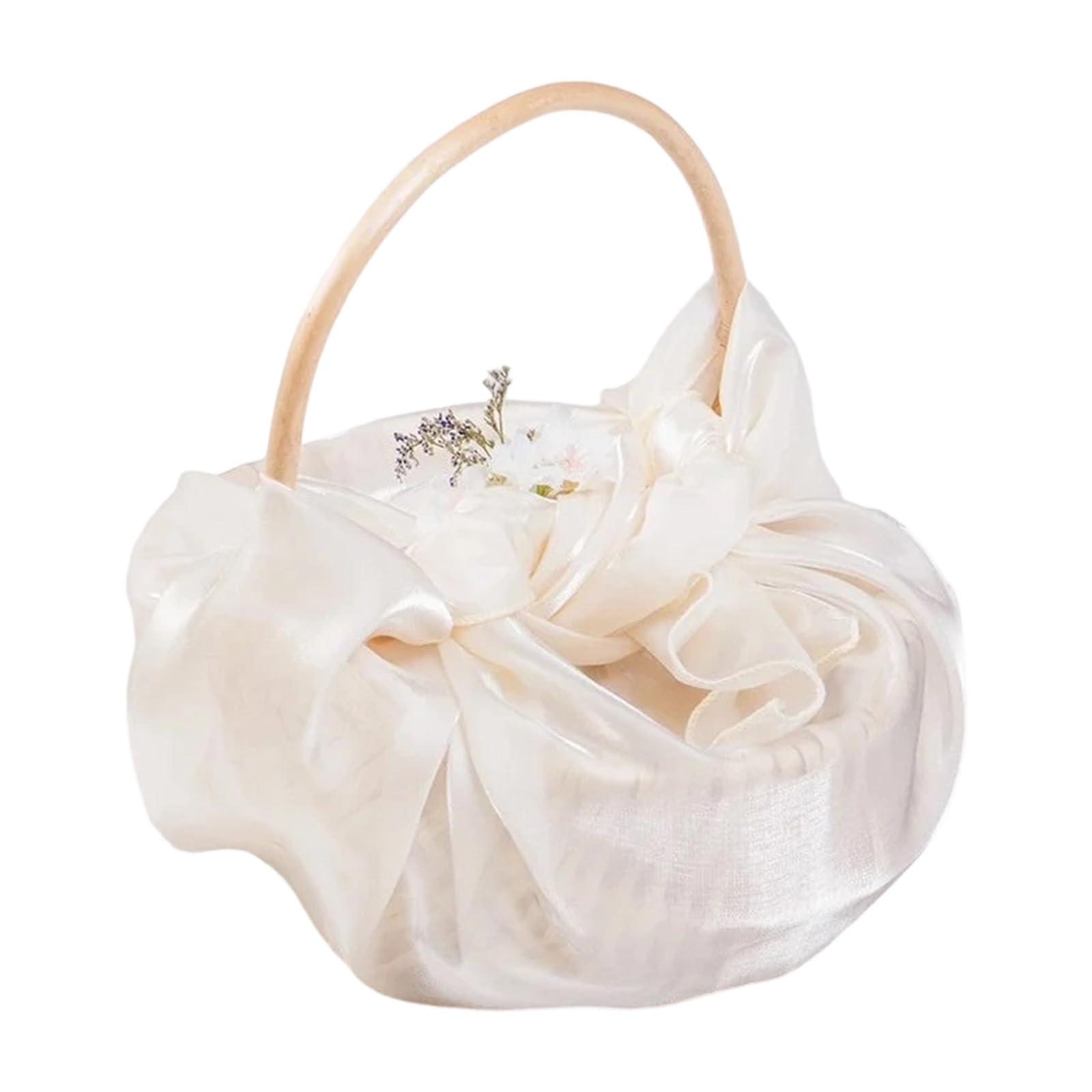 Flower Basket Treats Box Decorative Bridal Bridesmaid Wedding Souvenir and Centerpiece Decoration Bridal Flower