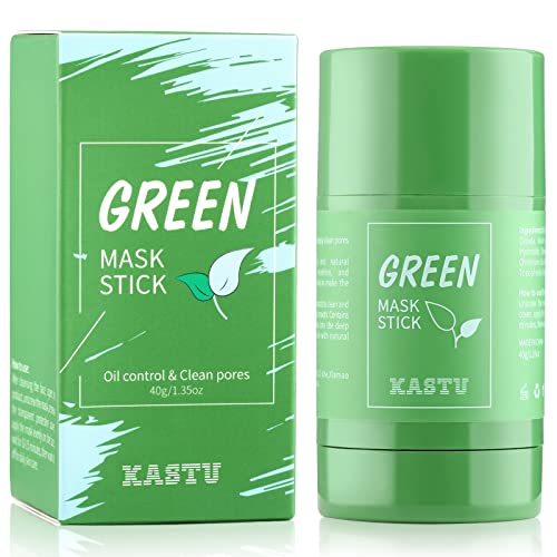 kastu Green Tea Moisturized Face Clean Mask Stick Facial Clean Mud Deep Cleanse Mask for All Skin Types