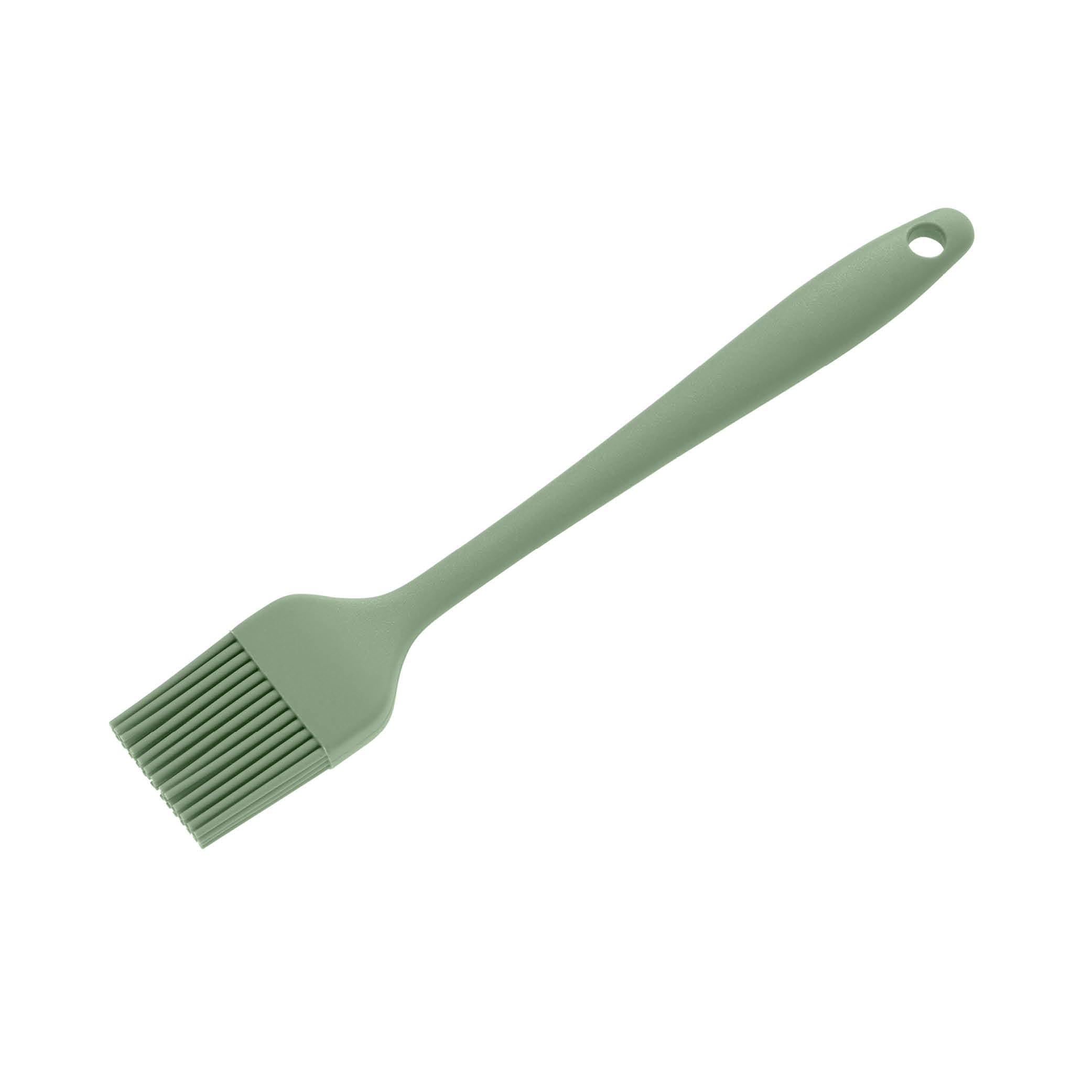 Wiltshire Mini Silicone Pastry Brush, Basting & Glazing Brush, Silicone Bristles, Heat-Resistant Utensil, Non-Stick, Non-Scratch, Moss, 20.8x3.3x1cm
