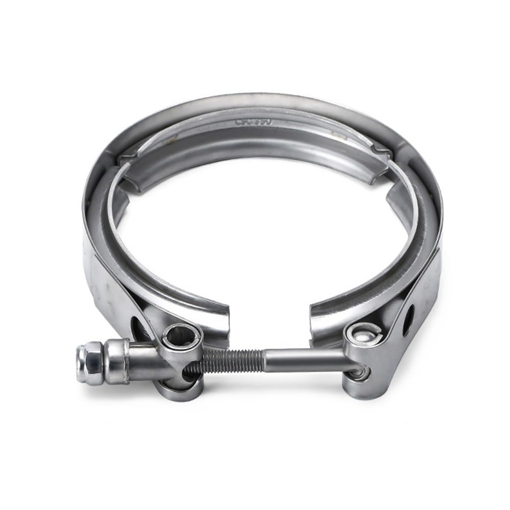 Cintas de acero inoxidable en forma de V Kit de abrazaderas de banda en V y bridas planas de acero inoxidable en varios tamaños(89mm 3.5inch)