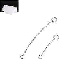 Vista 10 de Extensores de collar para mujer, extensor de pulsera de oro, extensión de joyería de cadena dorada para tobillera para mujer, juego de 2 piezas