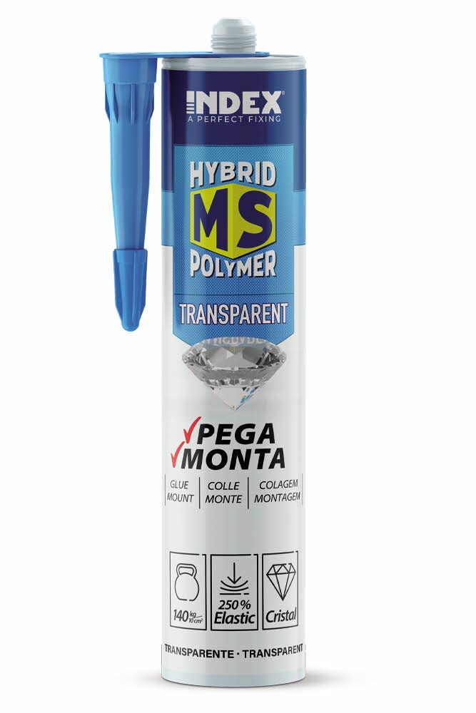 Hybrid Montagekleber transparent 290ml Polymer Qualität Dichtstoff Baukleber Sockelleistenkleber Seistenkleber Kartusche Kraftkleber für innen & außen