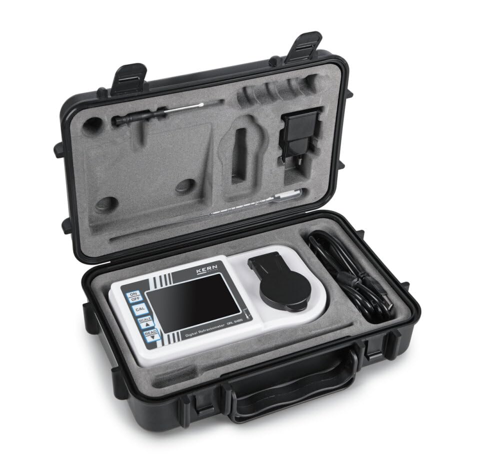 KERN ORL 94AL - Rifrattometro digitale per il campo di applicazione dell'alcool, diverse scale di alcol, ATC, grande display, facile calibrazione