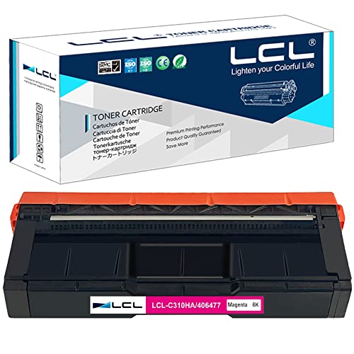 Lcl Compatible Toner Cartridge Replacement For Ricoh Sp C310Ha C311N C312Dn C312Dn C231N 406477 6000 Pages C231Sf C232Dn C232Sf C242Dn C242Sf C310 C310A C320Dn (1-Pack Magenta) #TOP30