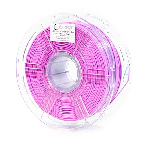 Image of Cookiecad PLA Filament 1.75mm 1kg Dual Color Multicolor 3D Printer Filament - Unicorn Mixer PLA