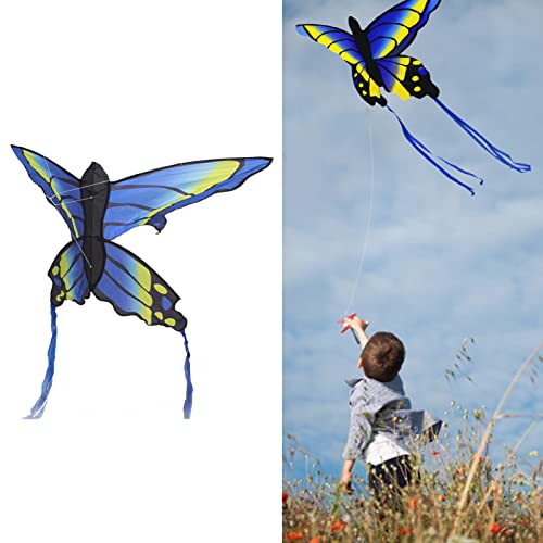 Pipa Borboleta, Pipa Animal Vivid Haste de Fibra de Vidro Alta Elástica Linha Única para Passeio de