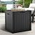 DWVO 30 Gallon Outdoor Storage Box with Side Handles and Lockable Lid, Weatherproof Resin Deck Box for Patio, Cushions, Pool Accessories, Garden Tools, and Supplies - Black