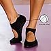 Yoga Pilates & Barre Grip Socks, Non Slip, Non Skid, Open Foot Sock