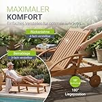 Juskys SunScape Gartenliege Akazienholz
