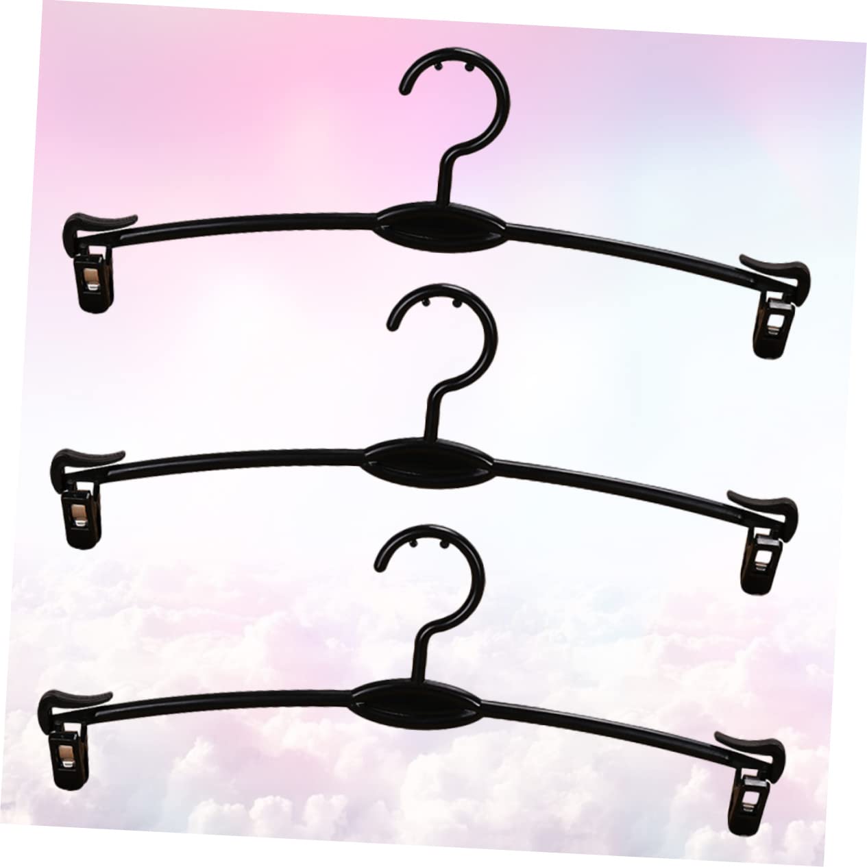PRETYZOOM 15pcs Coat Hanger Skirt Hangers Scarf Hangers Underwear Hanger Clothing Hangers with Clips Panty Hangers Sweater Hangers Bra Hangers Clothes Hanger Panties Pants Rack