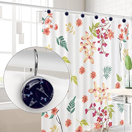 Crochets pour rideau de douche en acier inoxydable - Solution déco Tour Eiffel durable - 5