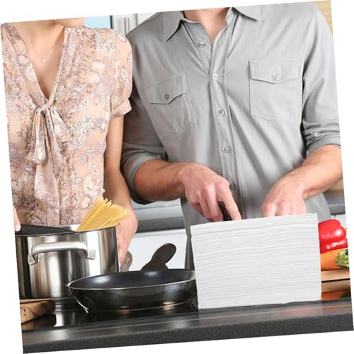 Toallas de mano desechables de papel blanco con textura resistente y agradable 4