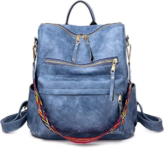 Image of Women High Qulity Multipurpose Backpack Handbag Purse, Travel Backpack Shoulder Bag for Ladies,Girls,Unisex