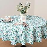 Lenox Spice Village Allover Wrinkle Resistant Dining Tablecloth - 70 in. Round