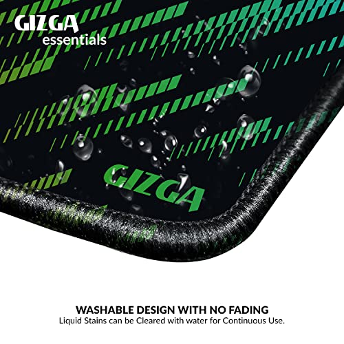 Image of GIZGA essentials Aircase 29Cm X 24Cm Gaming Mouse Pad, Laptop Desk Mat, Computer Mouse Pad with Smooth Mouse Control, Mercerized Surface, Antifray Stitched Embroidery Edges, Anti-Slip Rubber Base